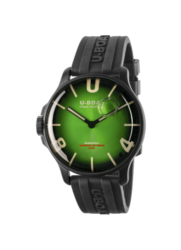reloj u-boat darkmoon verde, caja negra IPB
