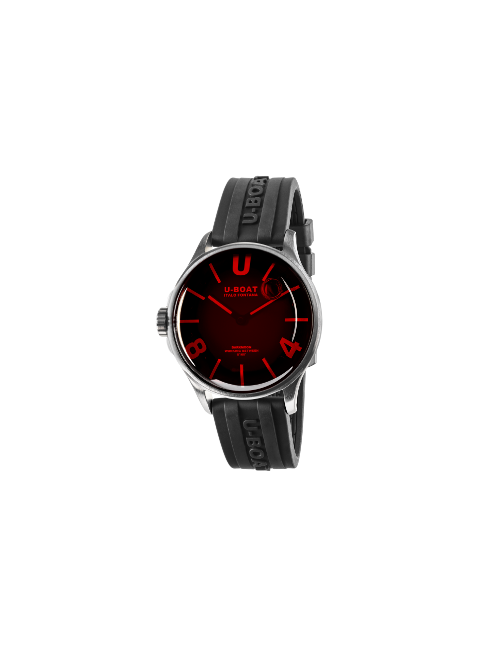 RELOJ U BOAT DARKMOON CRISTAL ROJO RELOJ U BOAT DARKMOON CRISTAL ROJO