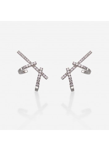 pendientes doble daga gold & roses, gold&roses